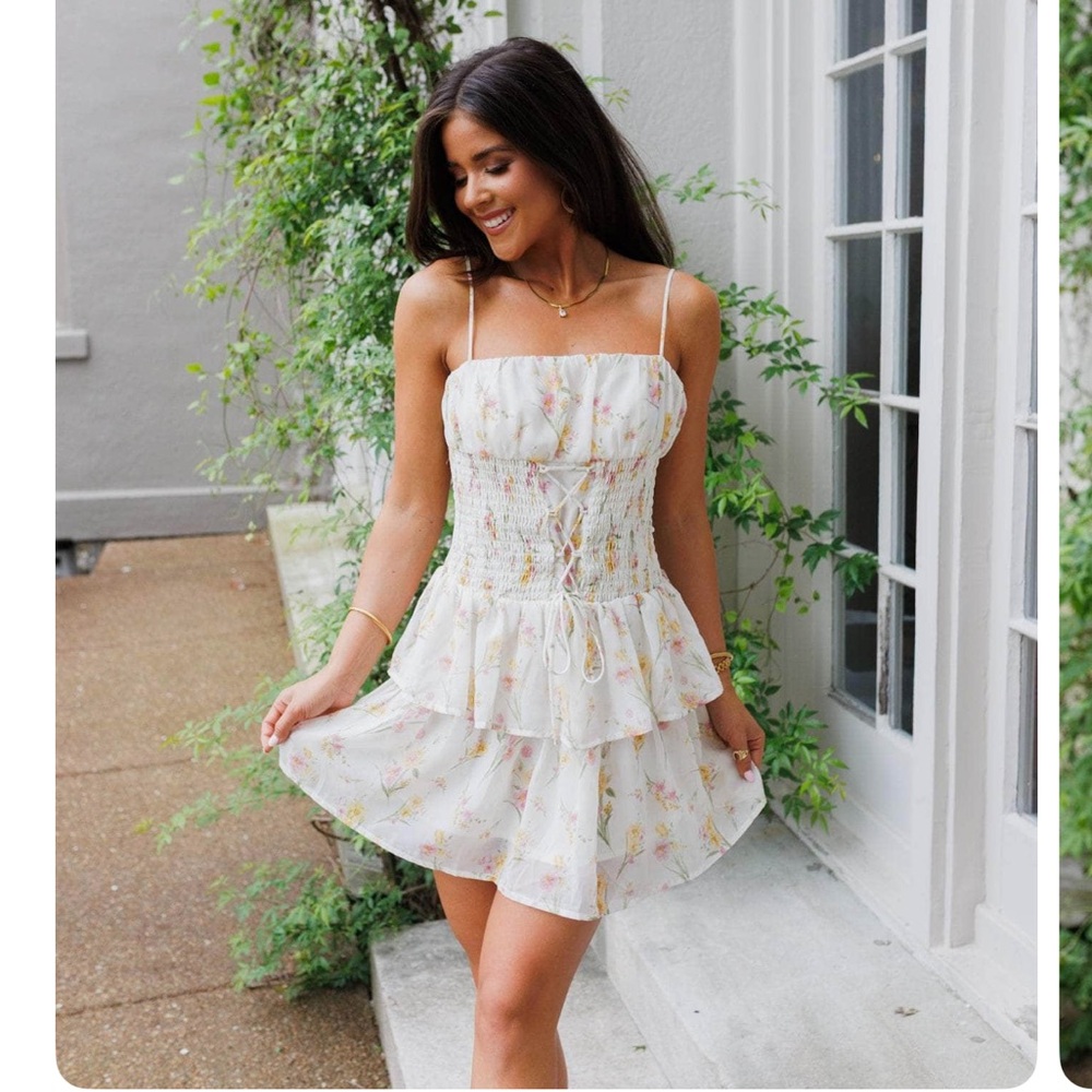 Floral Smocked Women's Dress